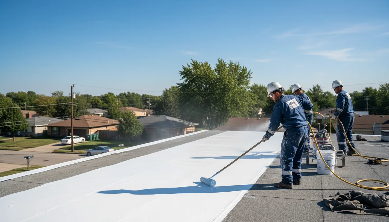 Commercial roof coating in Dighton, MA near me